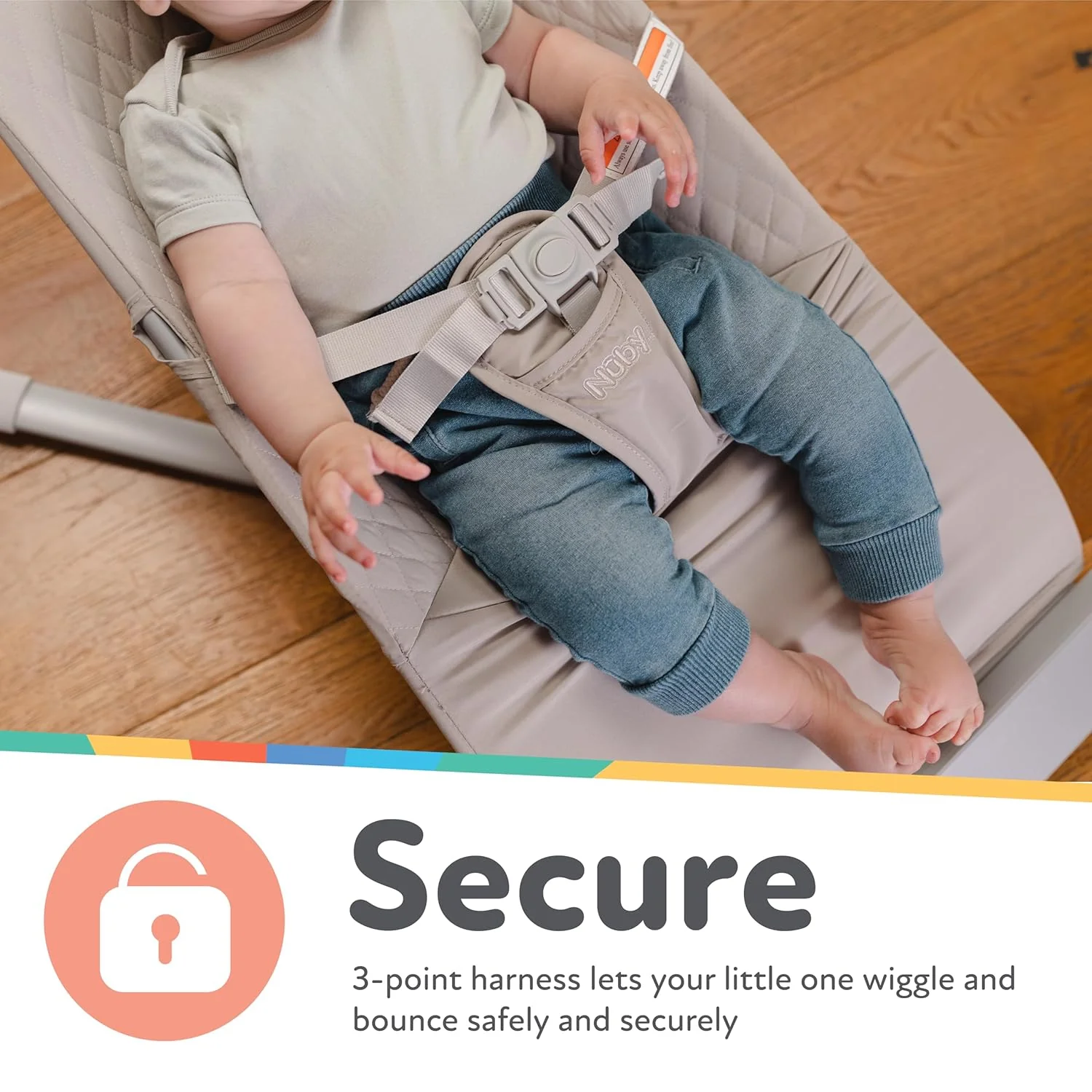 Baby Bouncer Seat | Grey - Image 4