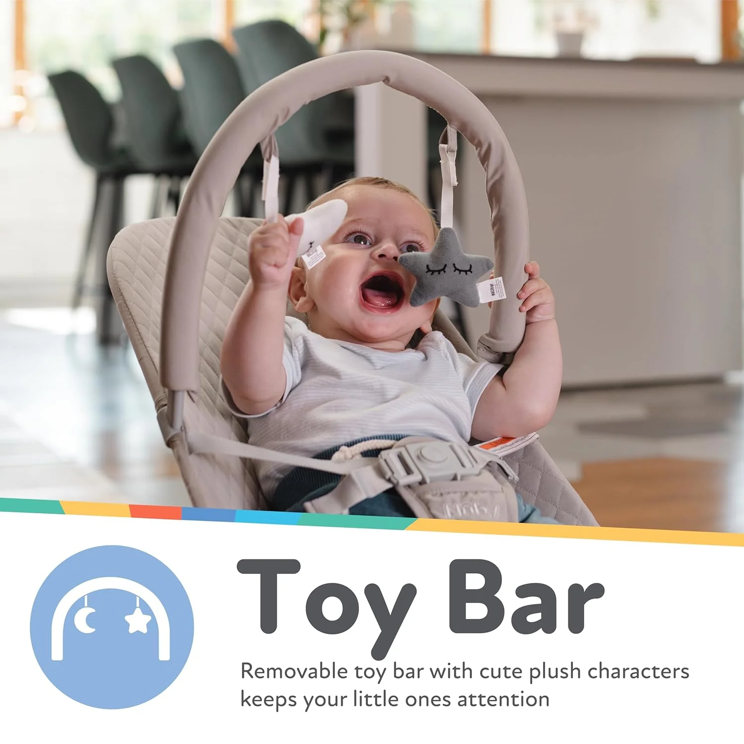 Baby Bouncer Seat | Beige - Image 5