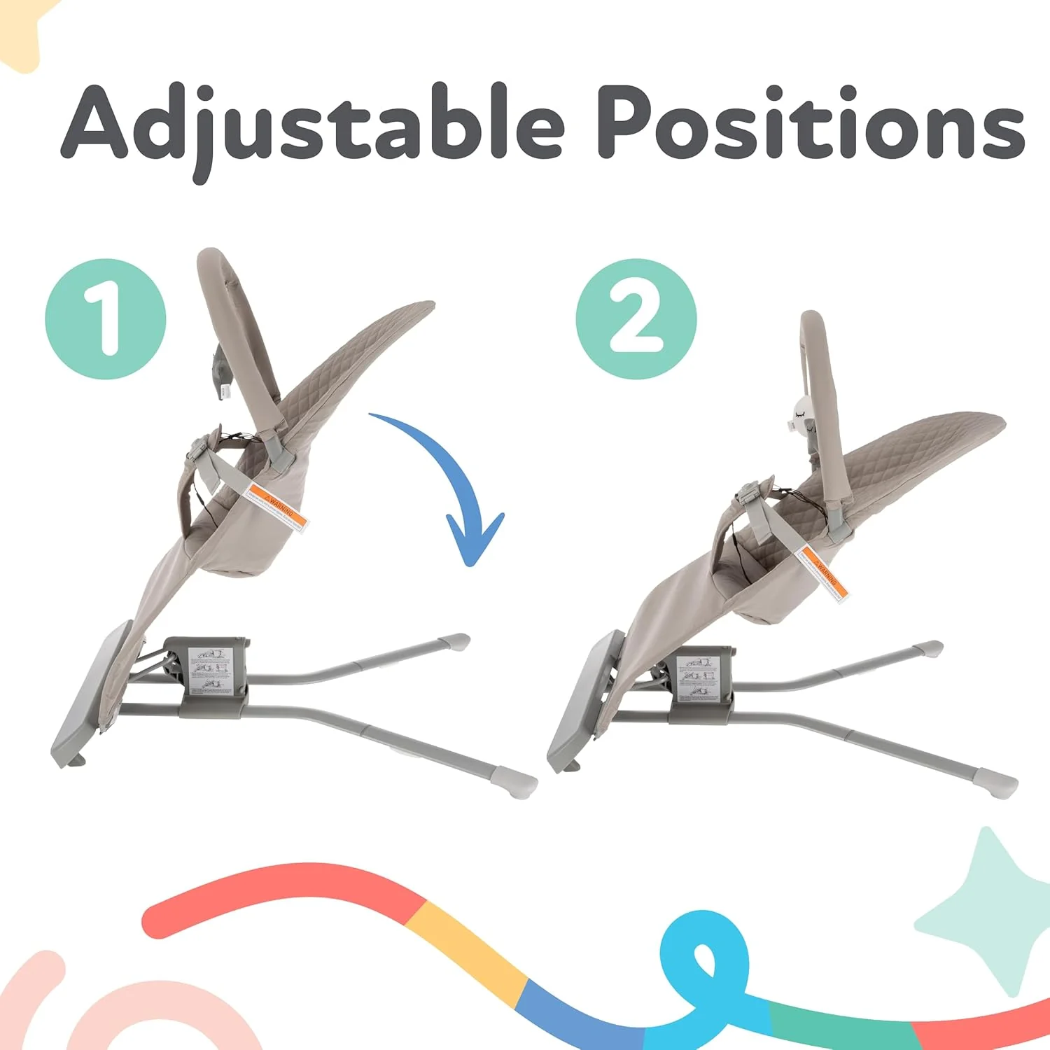 Baby Bouncer Seat | Beige - Image 6