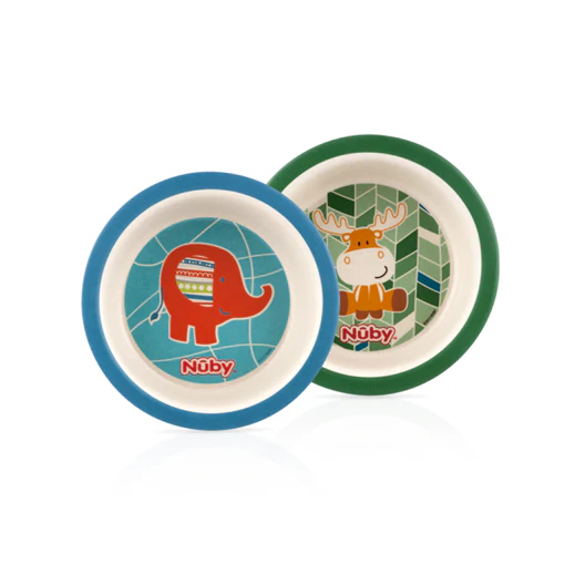 Bamboo and Cornstarch Feeding Bowl (2 Pack) - Image 3