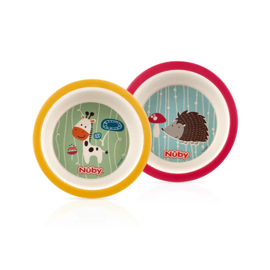 Bamboo and Cornstarch Feeding Bowl (2 Pack) - Image 4