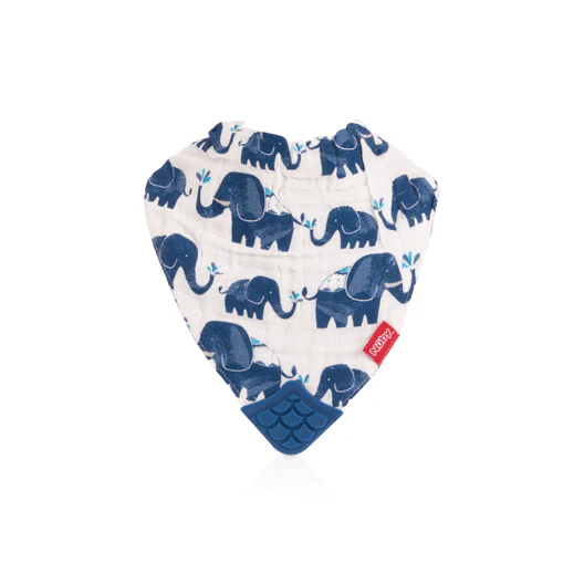 100% Natural Cotton Muslin Teething Bib - Image 3