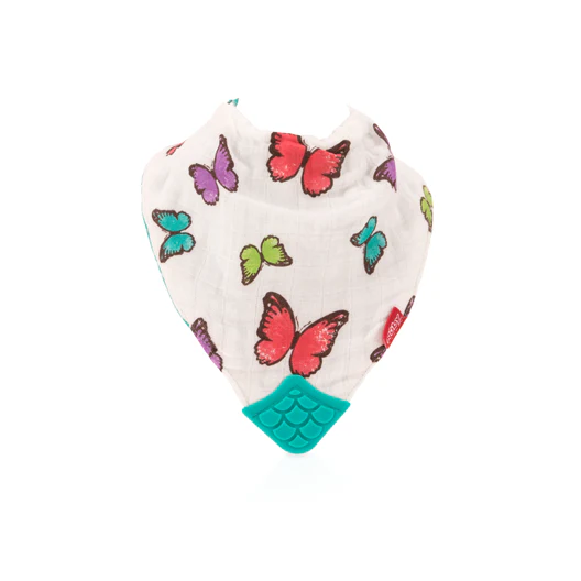 100% Natural Cotton Muslin Teething Bib - Image 6