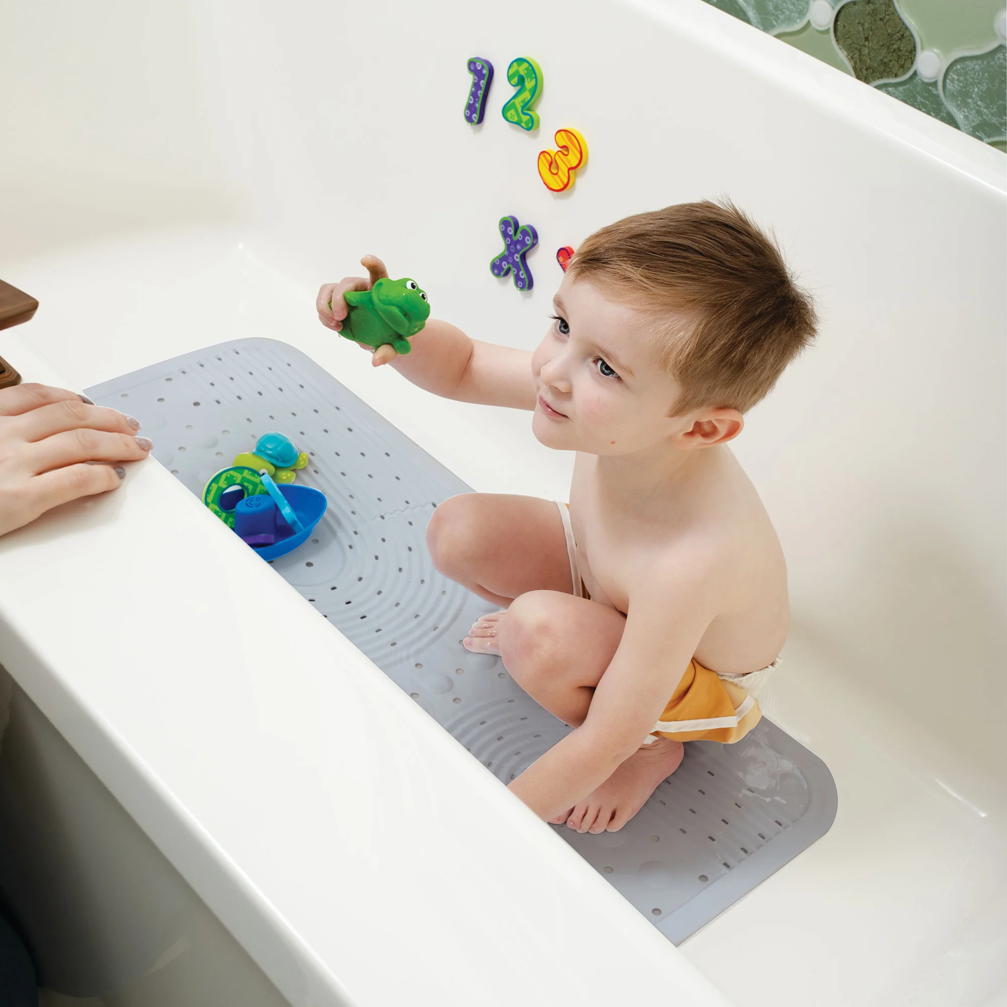 Cushioned Bath Mat | White - Image 3