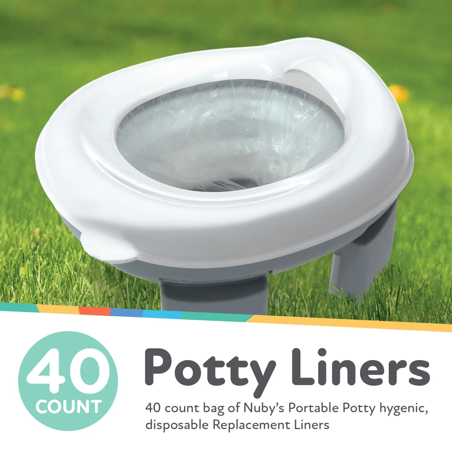 Portable Potty Replacement Liners | 40 Count - Image 3