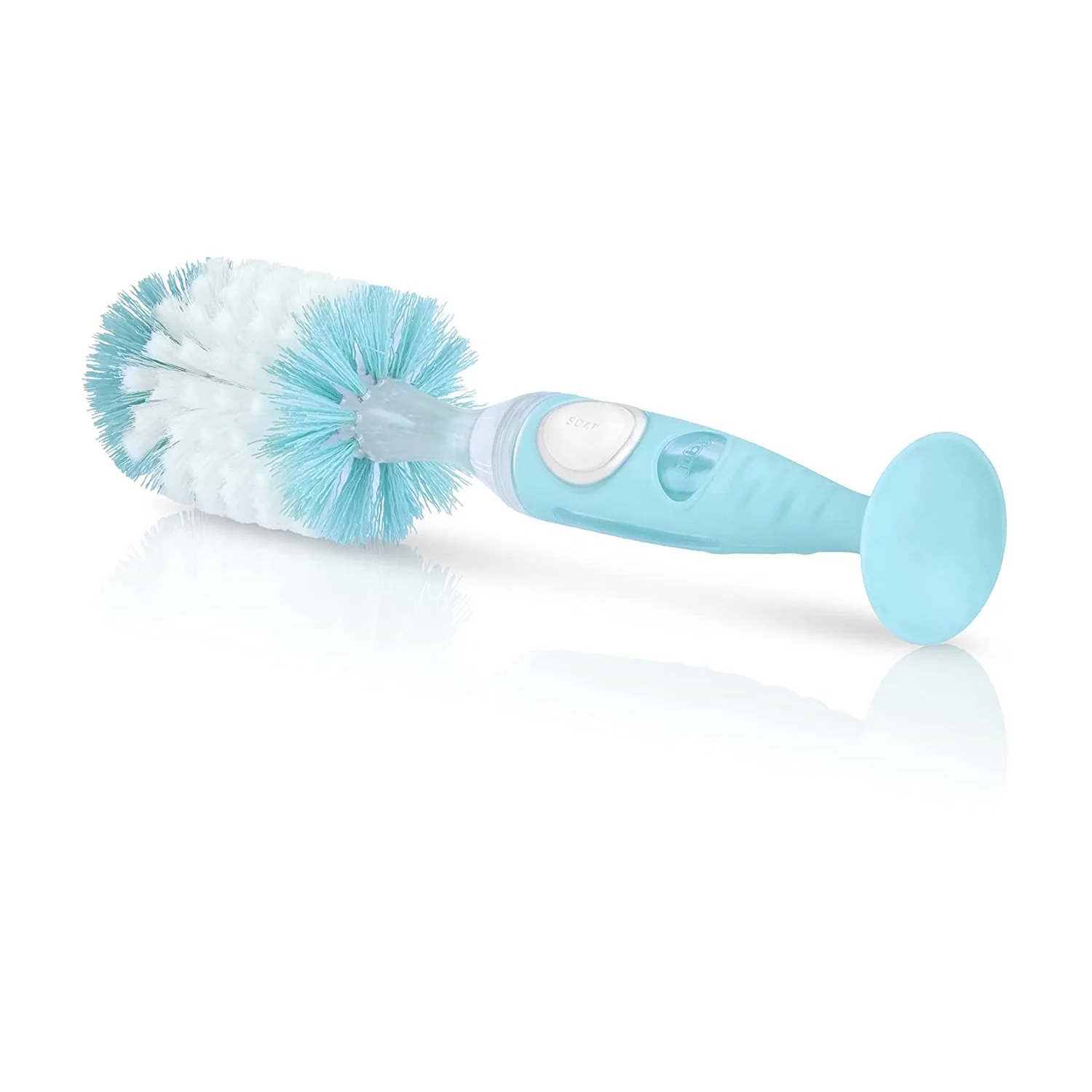 Easy Clean Soap Dispensing Brush with Suction Base - Image 4