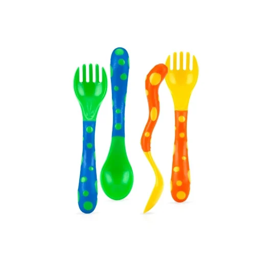 Fun Feeding Spoon & Fork (2 Sets) - Image 3