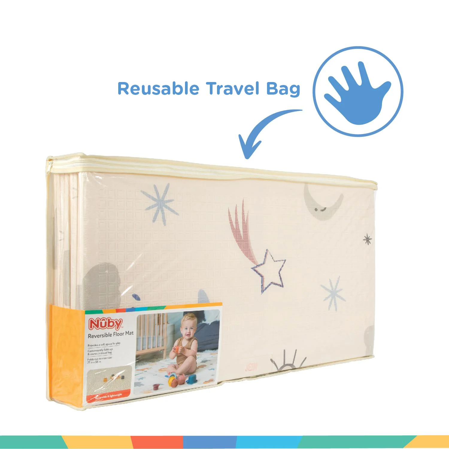 Reversible Floor Mat | Rainbows & Sky - Image 6