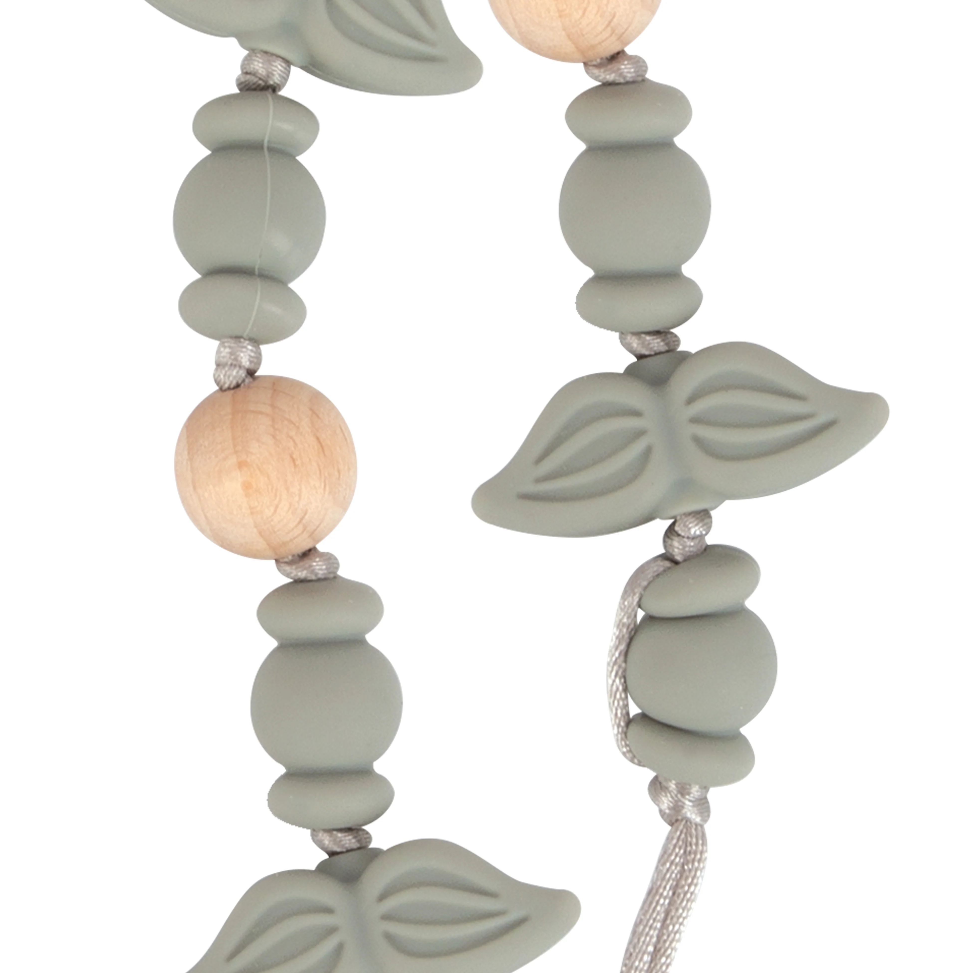 Silicone and Wood Beaded Pacifier Clip - Image 9