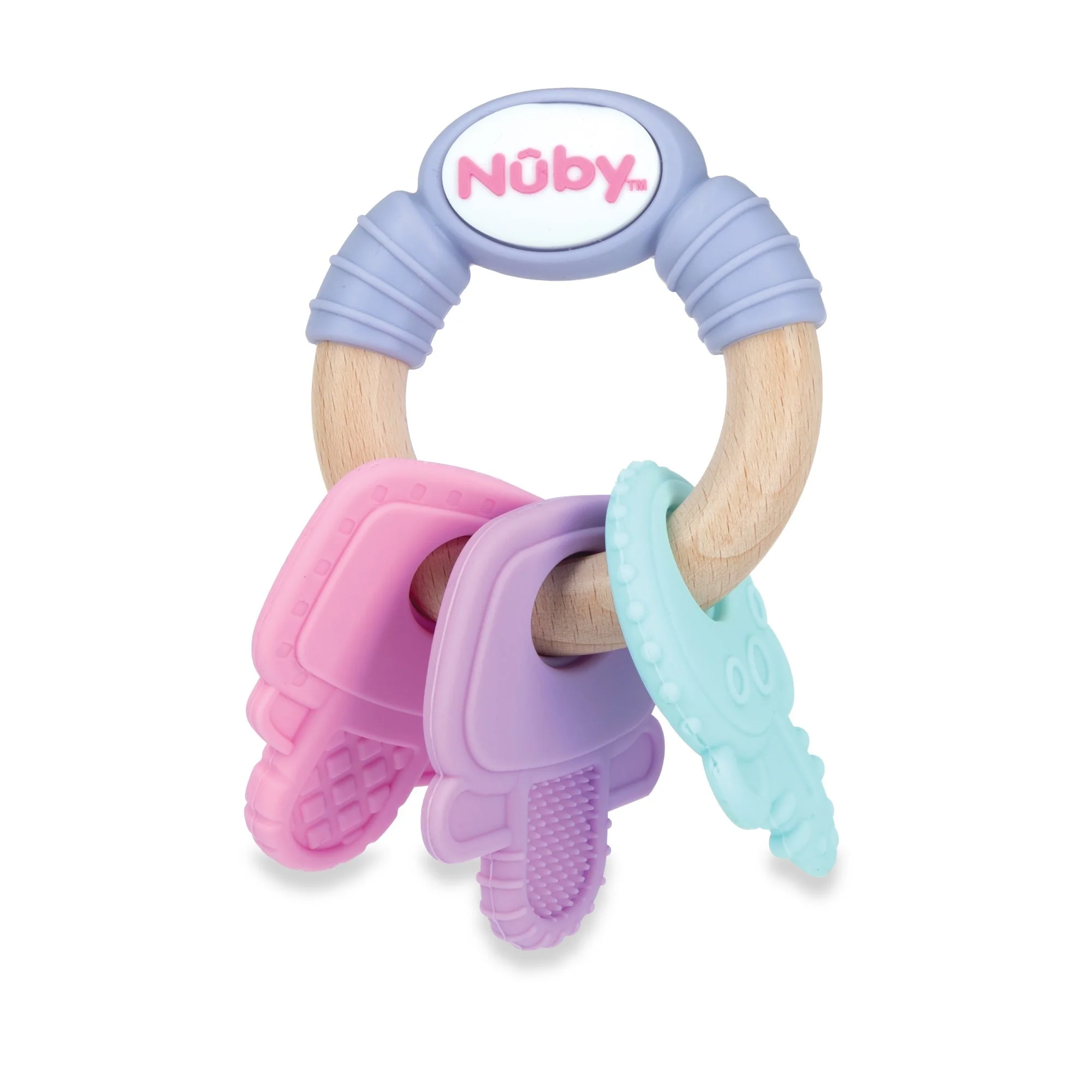 Wood and Silicone Natural Teether Keys - Image 3